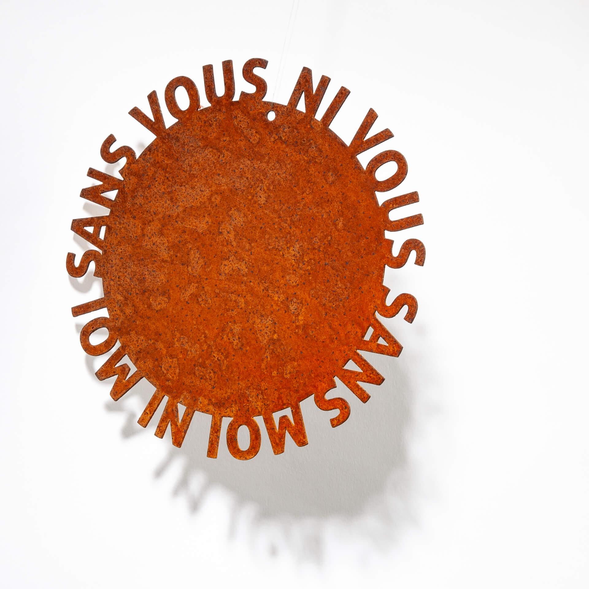 'Ni vous sans moi ni moi sans vous'