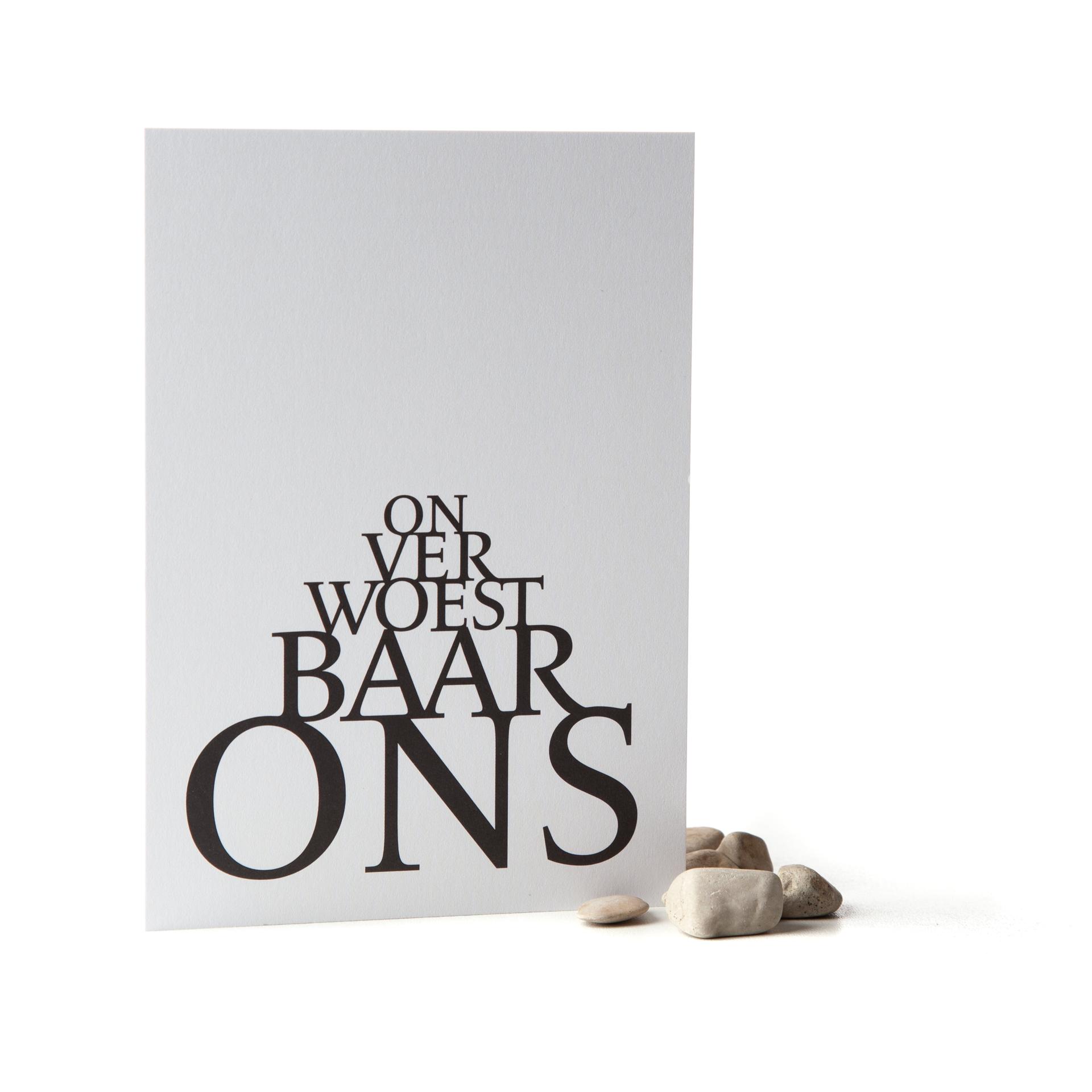 Postkaart 'Onverwoestbaar ons'