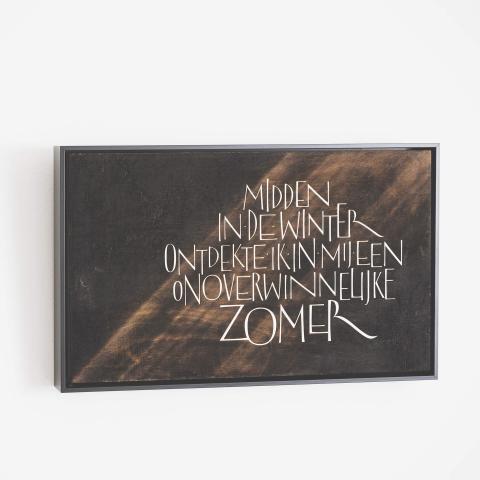 Kunstwerk 'Midden in de winter'