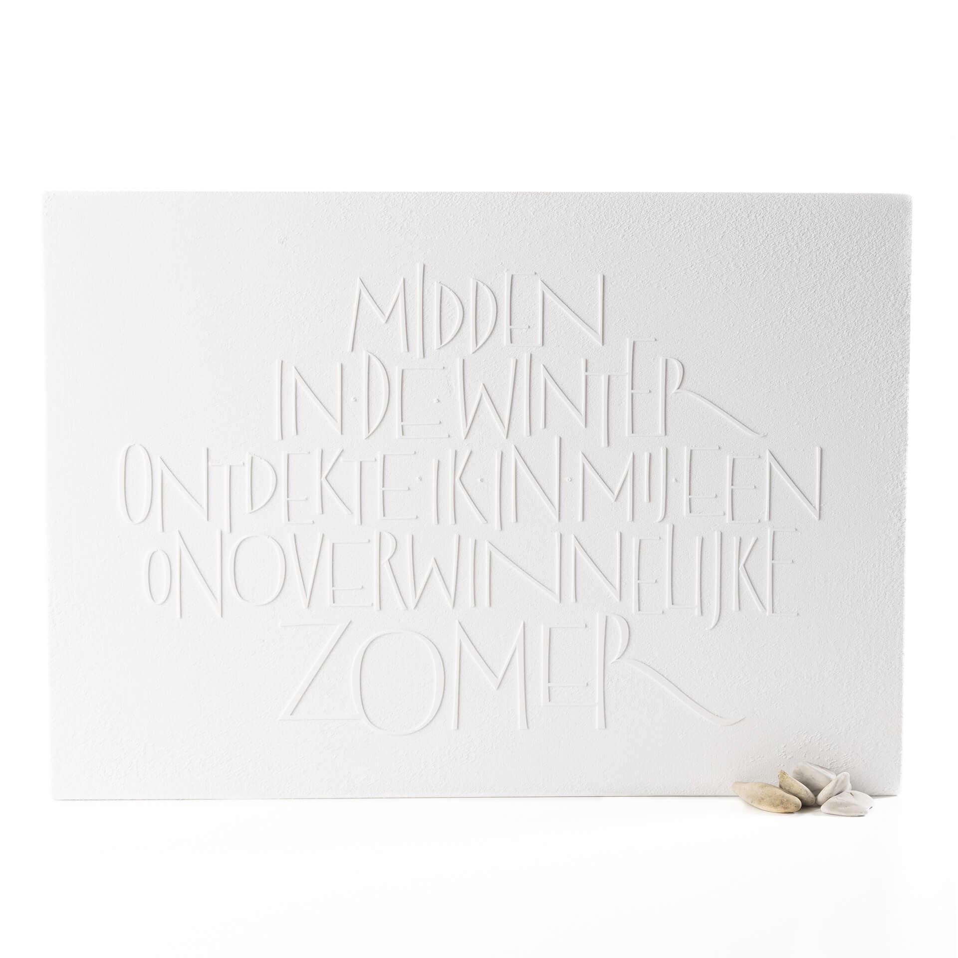 Midden in de winter ontdekte ik in mij een onoverwinnelijke zomer