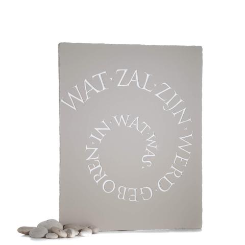 Wat zal zijn werd geboren in wat was